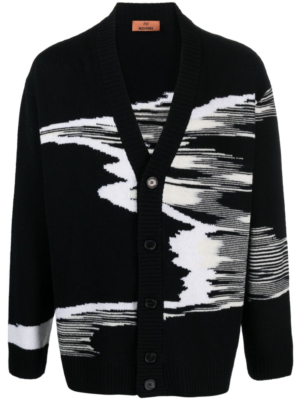 Missoni Cardigan mit V-Ausschnitt - Schwarz von Missoni