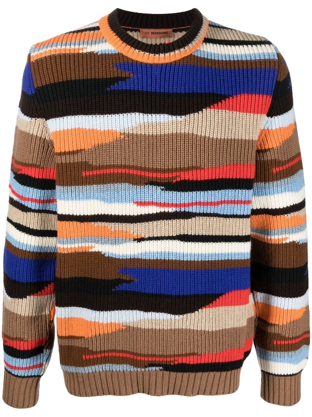 Missoni Gerippter Pullover mit abstraktem Muster - Braun von Missoni