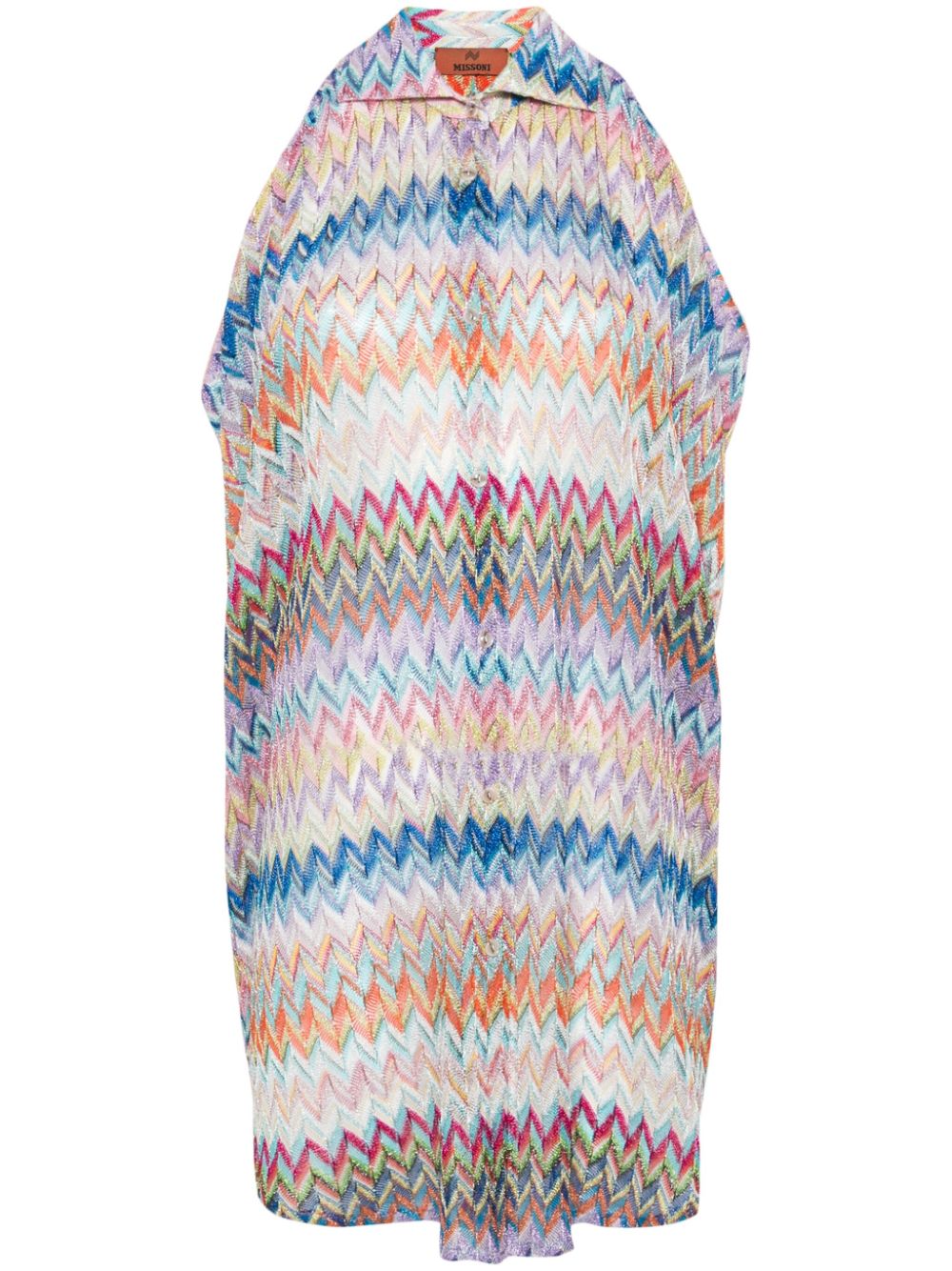 Missoni cut-out zigzag shirt - Blau von Missoni