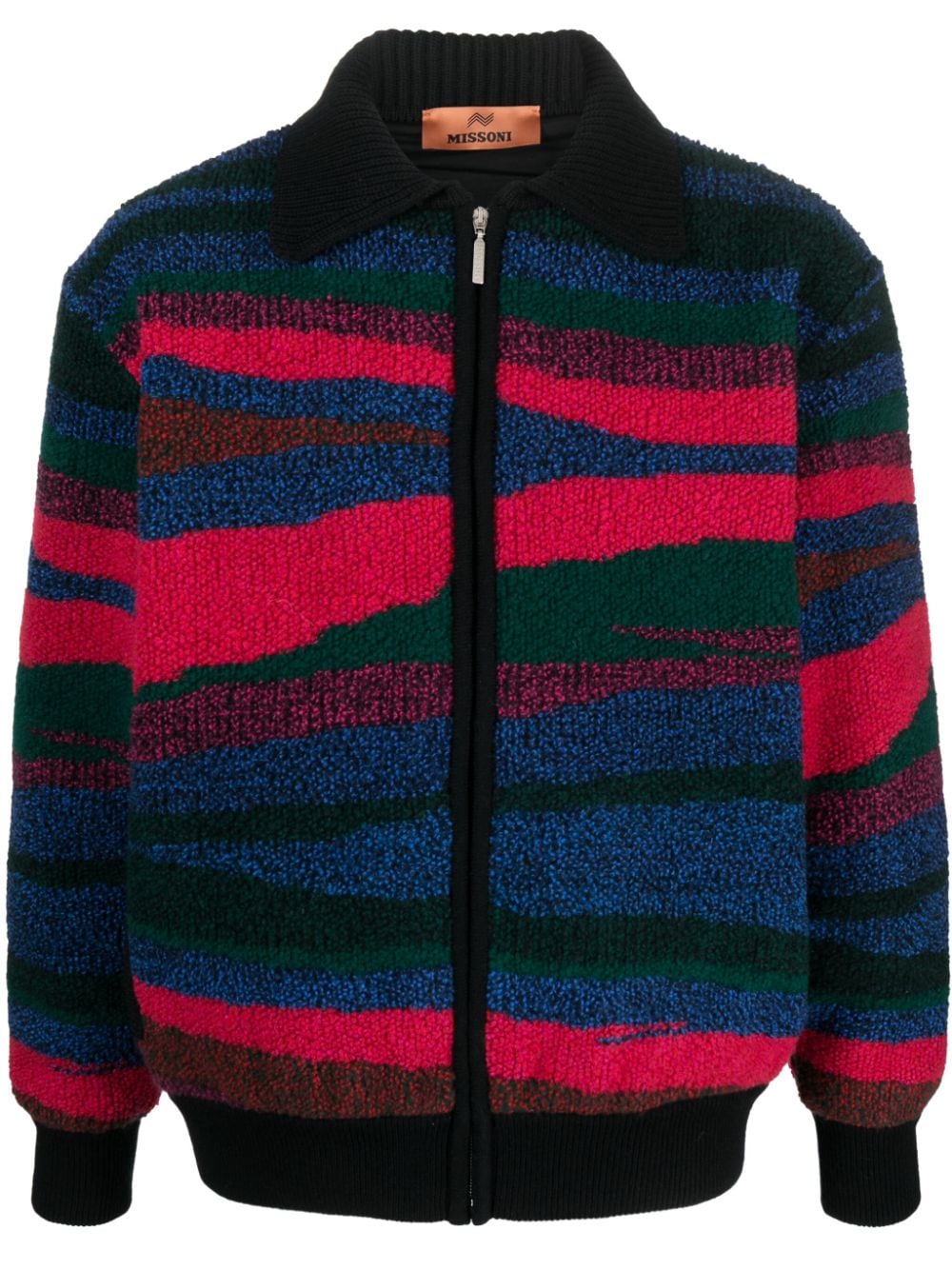 Missoni Fleecejacke mit Reißverschluss - Schwarz von Missoni