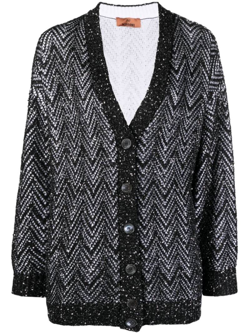 Missoni Cardigan mit Pailletten - Schwarz von Missoni