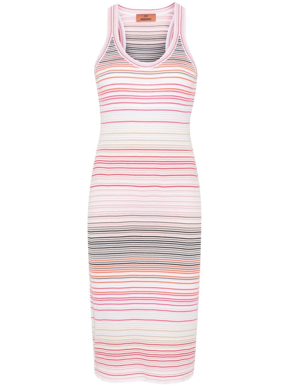 Missoni Gestreiftes Strickkleid - Rosa von Missoni