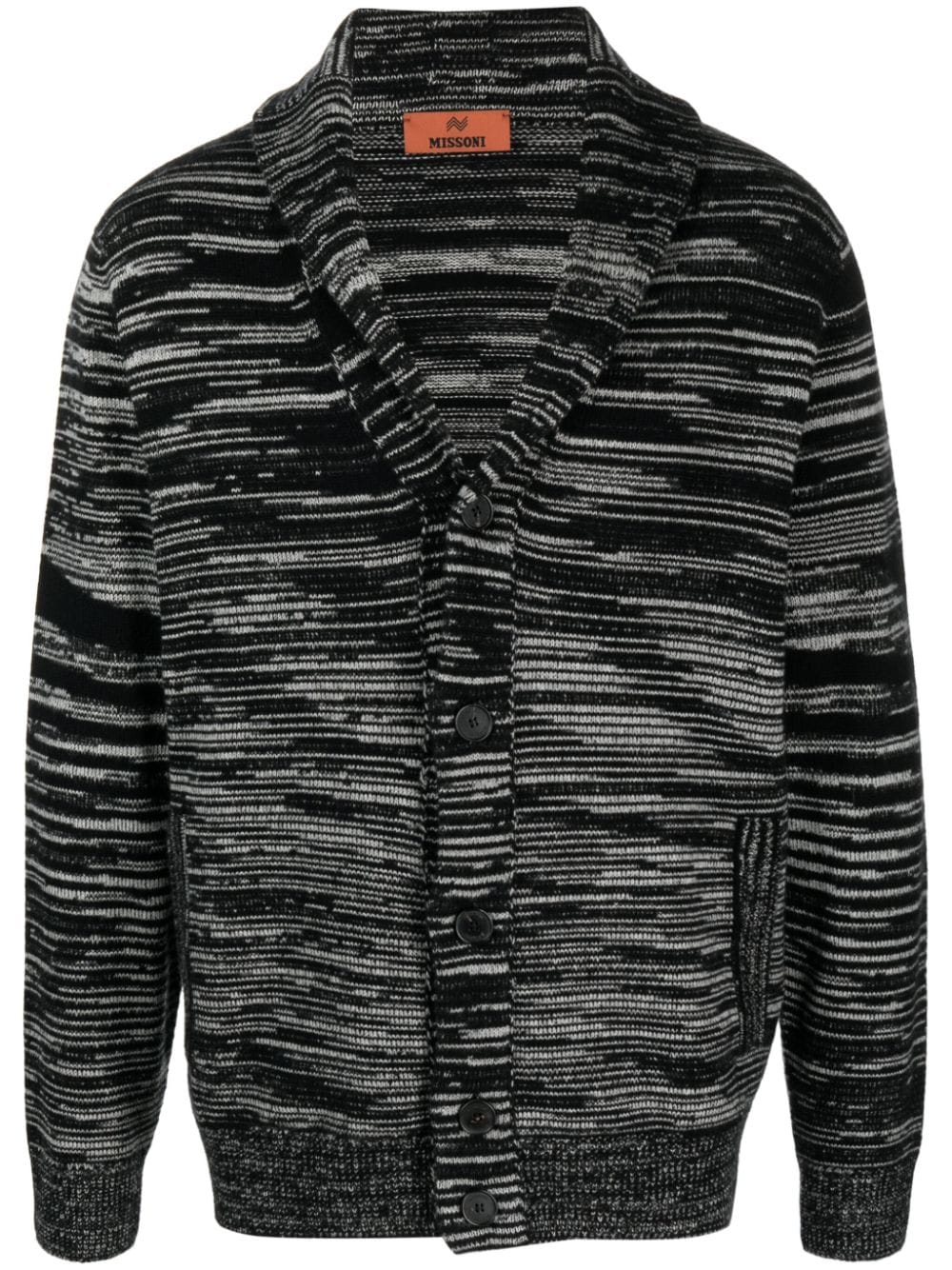 Missoni Gestreifter Cardigan aus Kaschmir - Schwarz von Missoni