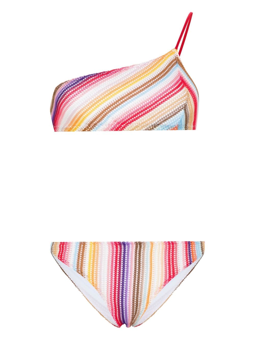 Missoni Gehäkelter Bikini mit Streifen - Rot von Missoni