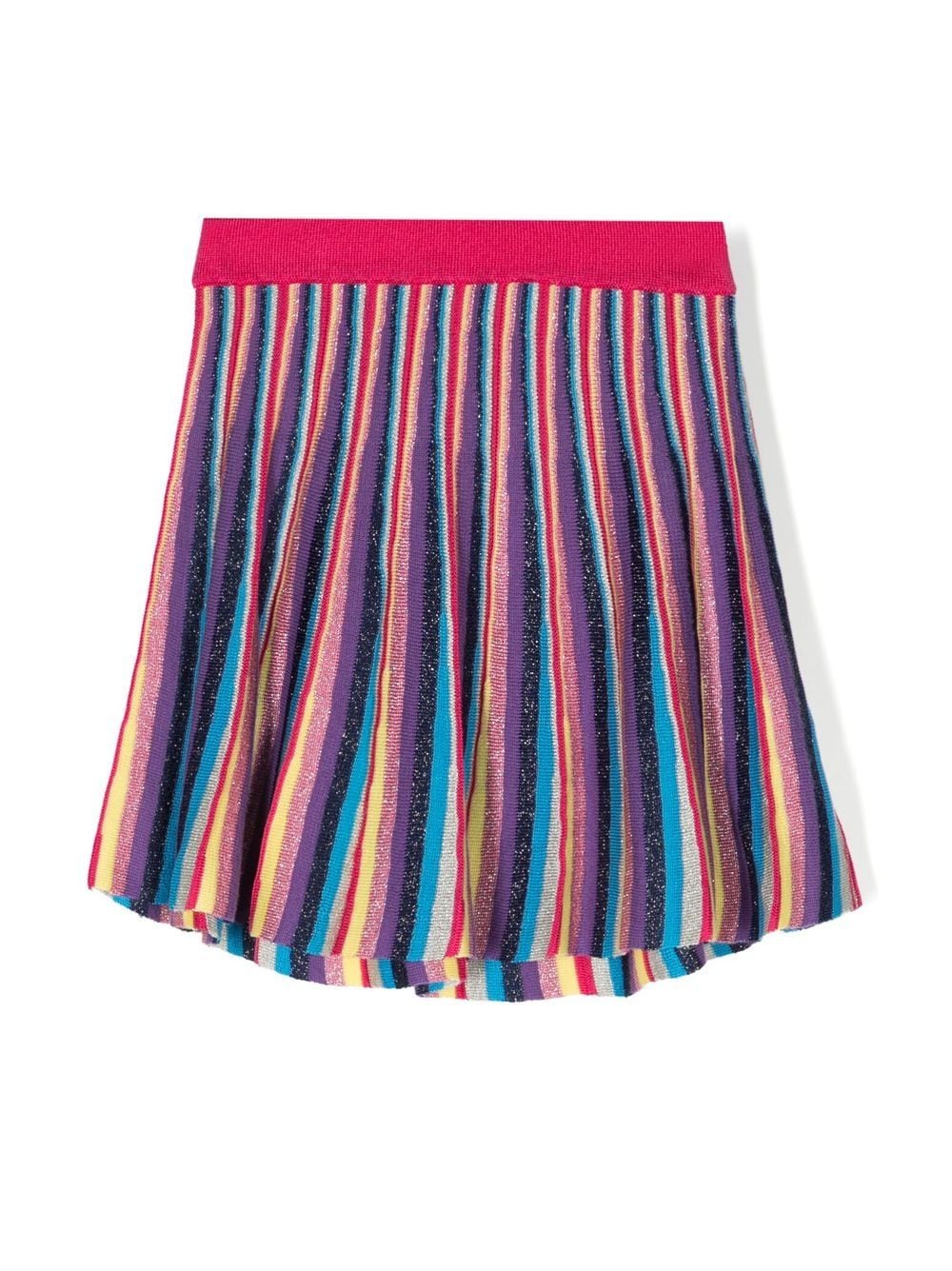 Missoni Kids Gestrickter Rock mit Streifen - Blau von Missoni Kids