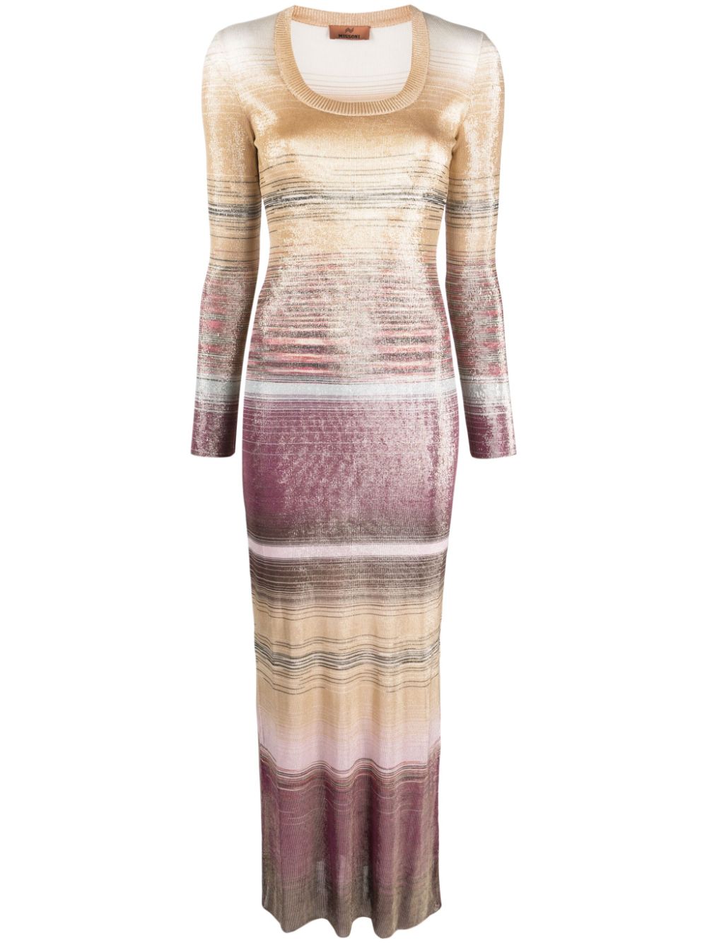 Missoni Gestreiftes Maxikleid - Nude von Missoni