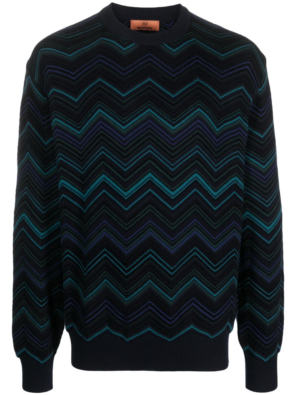 Missoni Pullover mit Zickzackmuster - Blau von Missoni