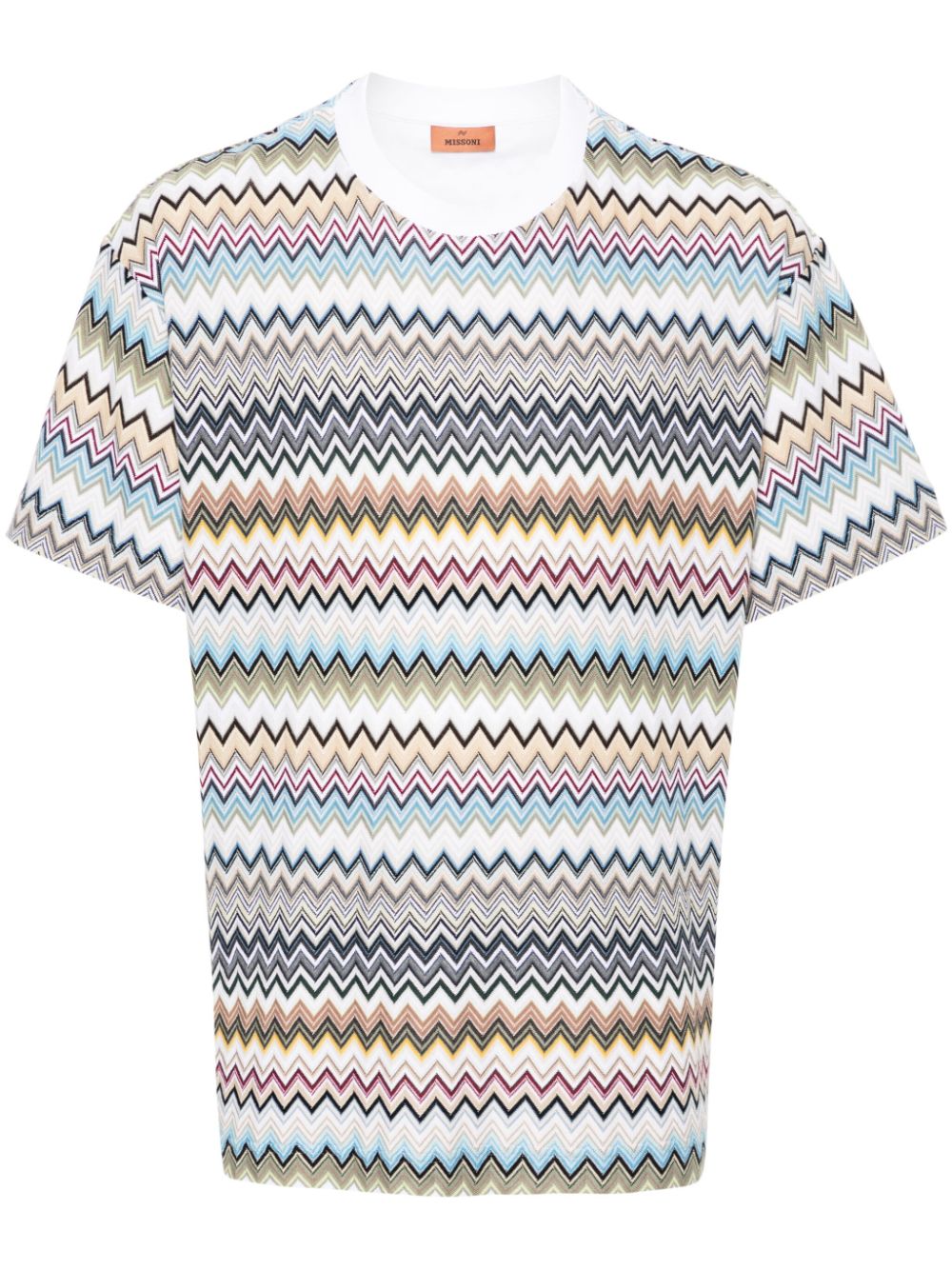 Missoni T-Shirt mit Zickzackmuster - Blau von Missoni