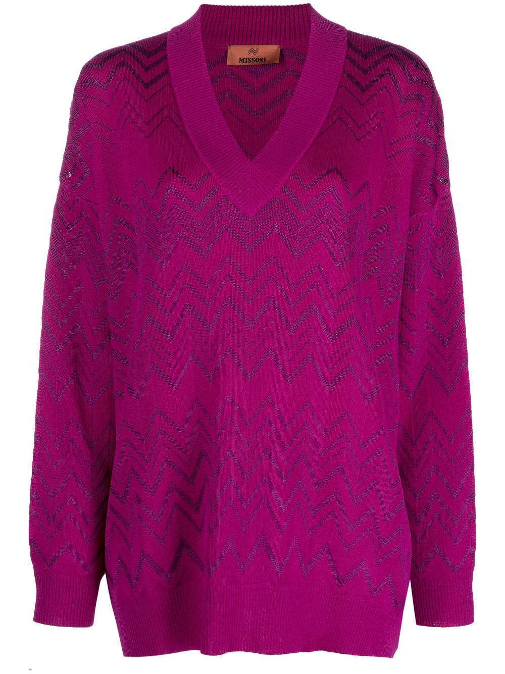 Missoni Pullover mit V-Ausschnitt - Rosa von Missoni