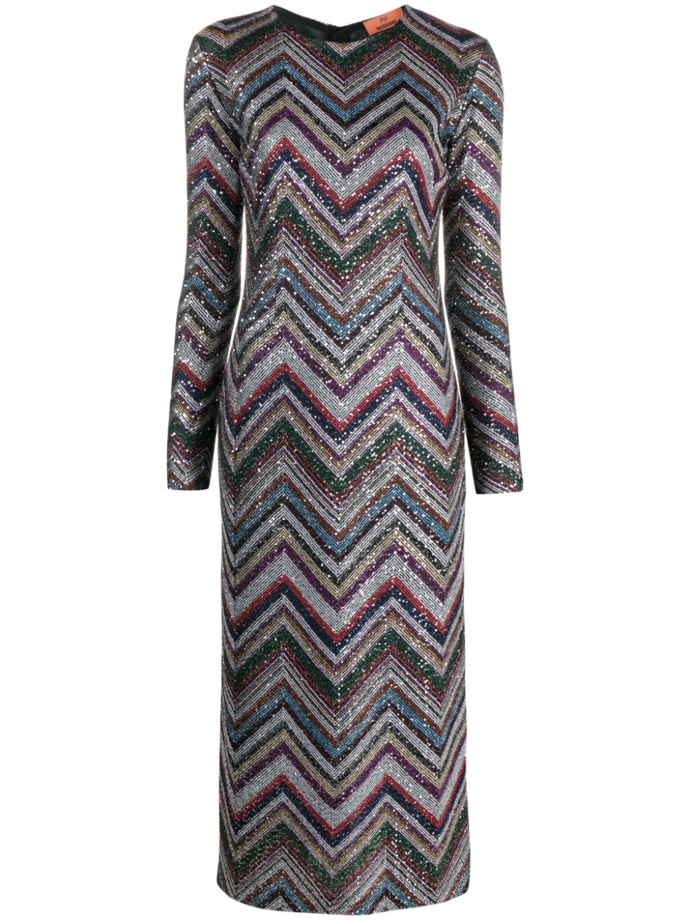 Missoni Midikleid mit Pailletten - Schwarz von Missoni