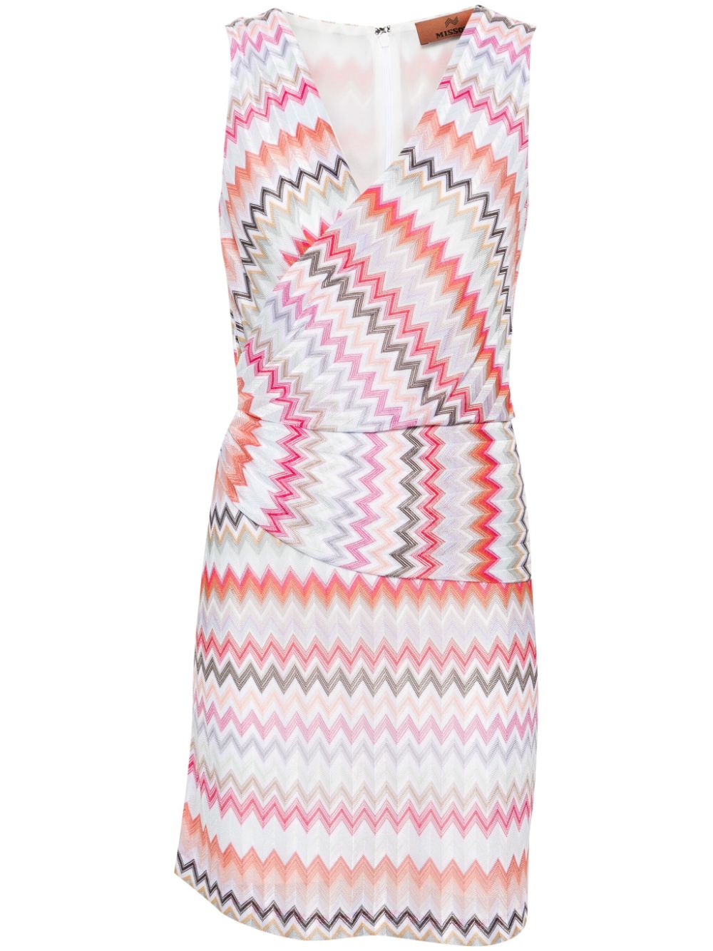 Missoni Drapiertes Kleid mit Zickzackmuster - Orange von Missoni