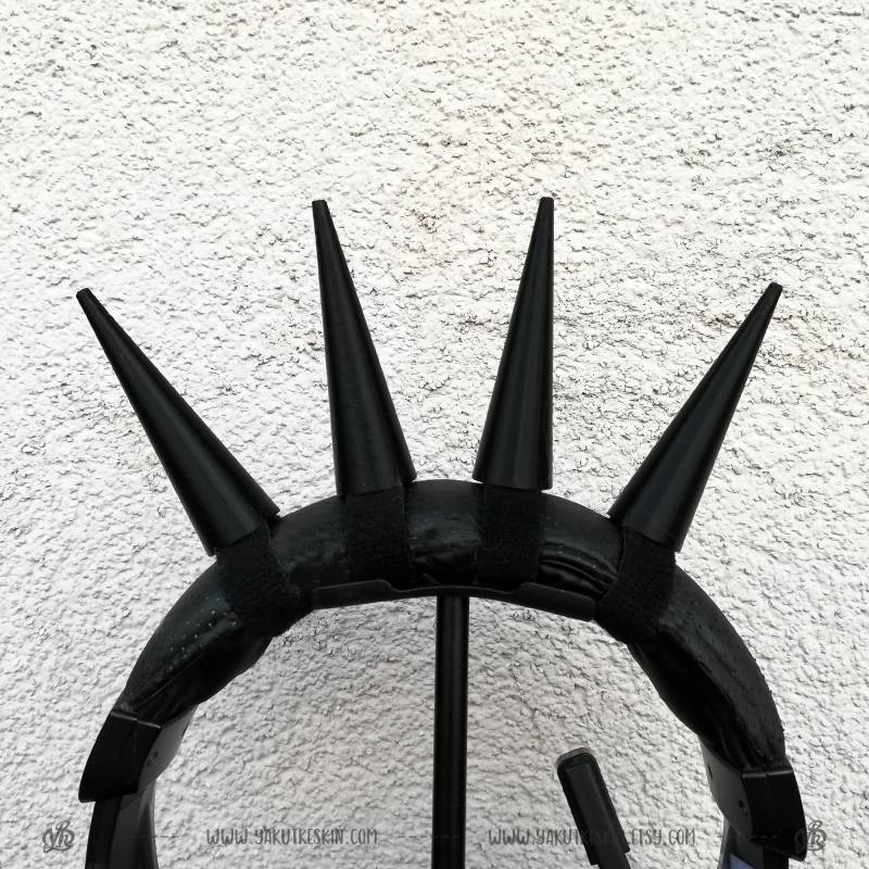 Gothic Hexe Spike Krone Für Kopfhörer Und Headsets, Steampunk Hörner, Halloween Cosplay Gaming Rauchen Prop von MissusYakut