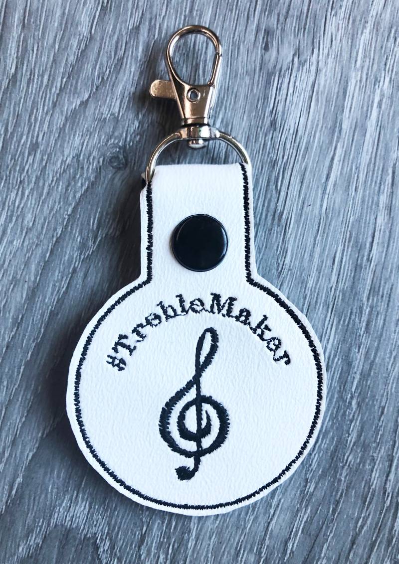 Violinschlüssel Schlüsselanhänger Musik Liebhaber Geschenk, Rucksack Anhänger von MissysMonkeys