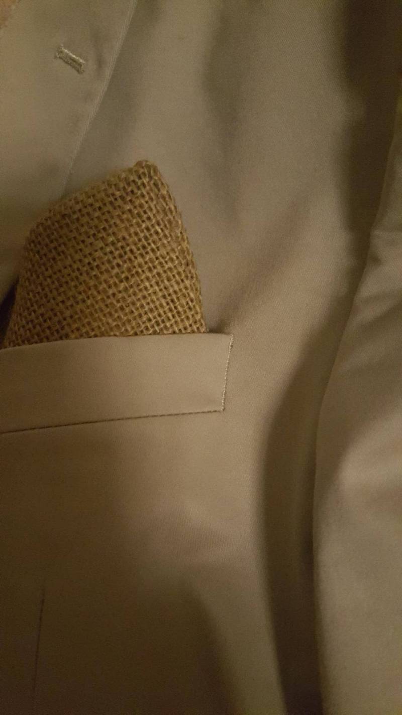 Sackleinen Einstecktuch Sackleinen Einstecktuch von MisterBurlap