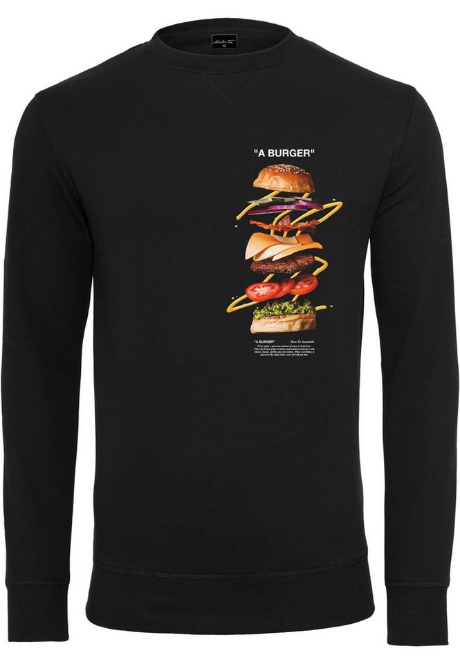 MisterTee Kapuzenpullover Herren A Burger Crewneck (1-tlg) von MisterTee