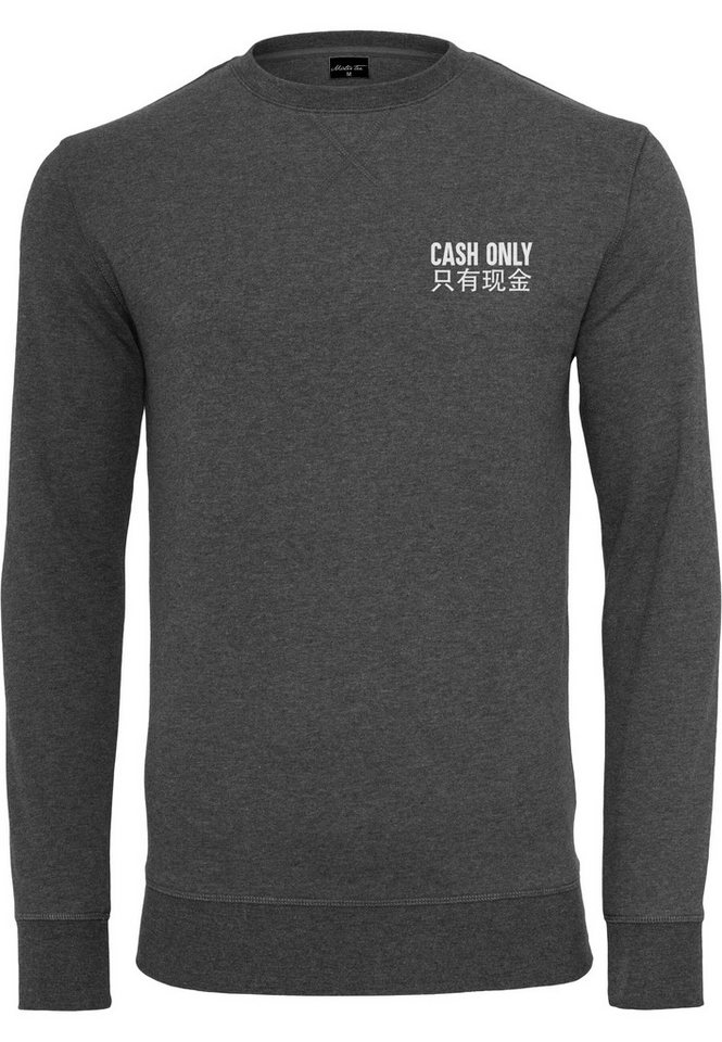 MisterTee Kapuzenpullover Herren Cash Only Crewneck (1-tlg) von MisterTee