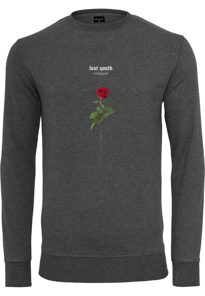 MisterTee Kapuzenpullover Herren Lost Youth Rose Crewneck (1-tlg) von MisterTee