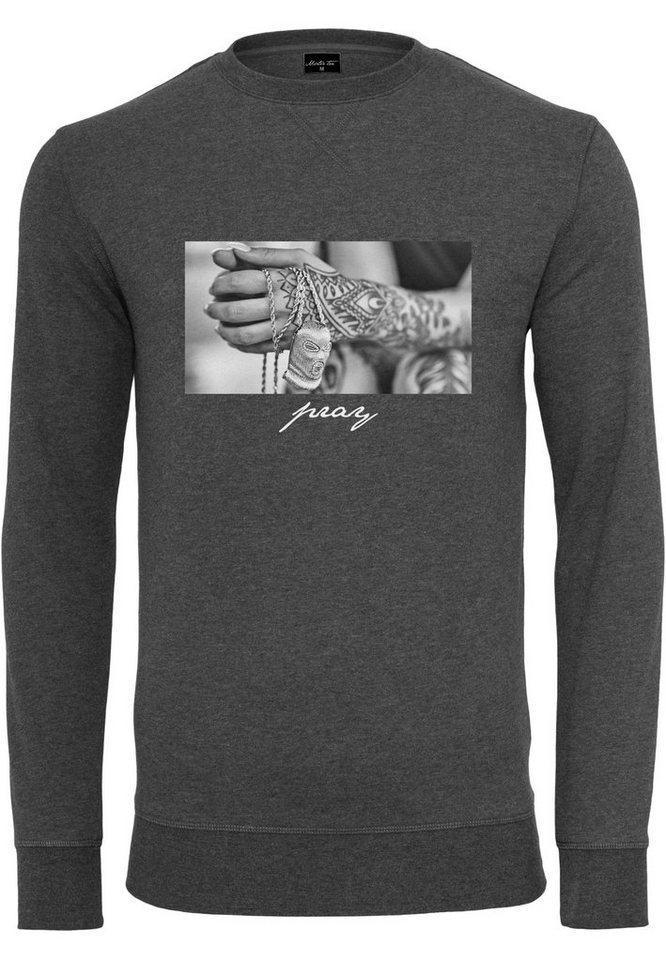 MisterTee Rundhalspullover MisterTee Herren Pray 2.0 Crewneck (1-tlg) von MisterTee
