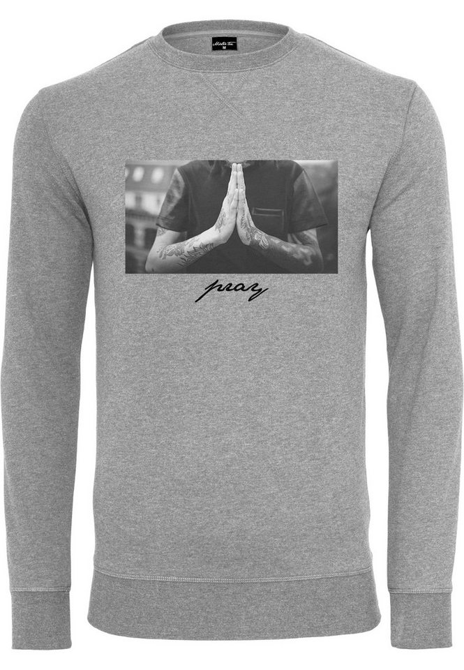 MisterTee Kapuzenpullover Herren Pray Crewneck (1-tlg) von MisterTee