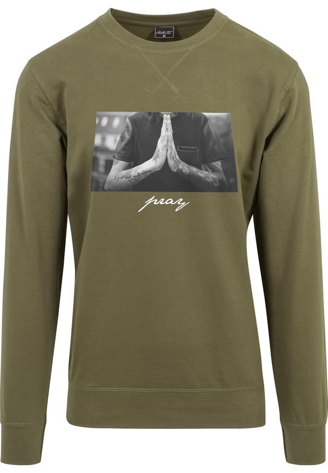 MisterTee Kapuzenpullover Herren Pray Crewneck (1-tlg) von MisterTee