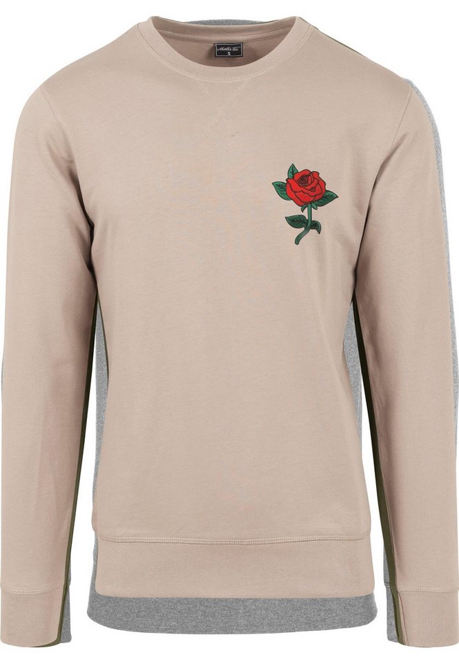 MisterTee Kapuzenpullover Herren Rose Crewneck (1-tlg) von MisterTee