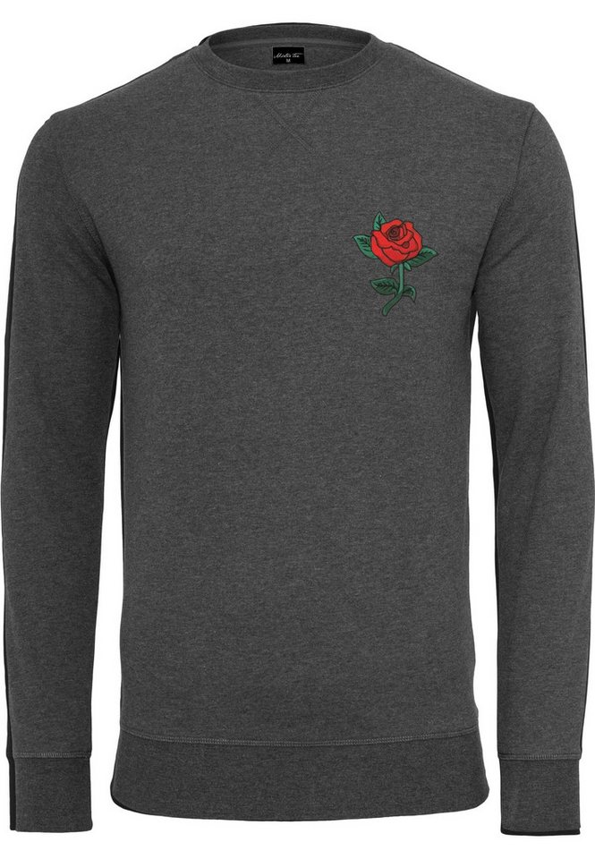 MisterTee Kapuzenpullover Herren Rose Crewneck (1-tlg) von MisterTee