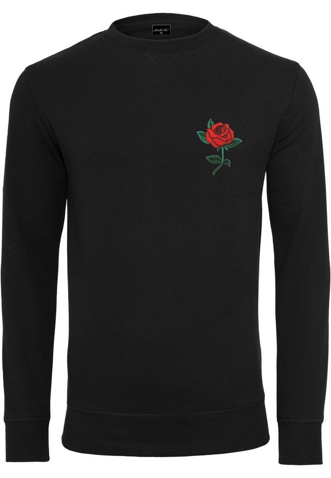 MisterTee Kapuzenpullover Herren Rose Crewneck (1-tlg) von MisterTee