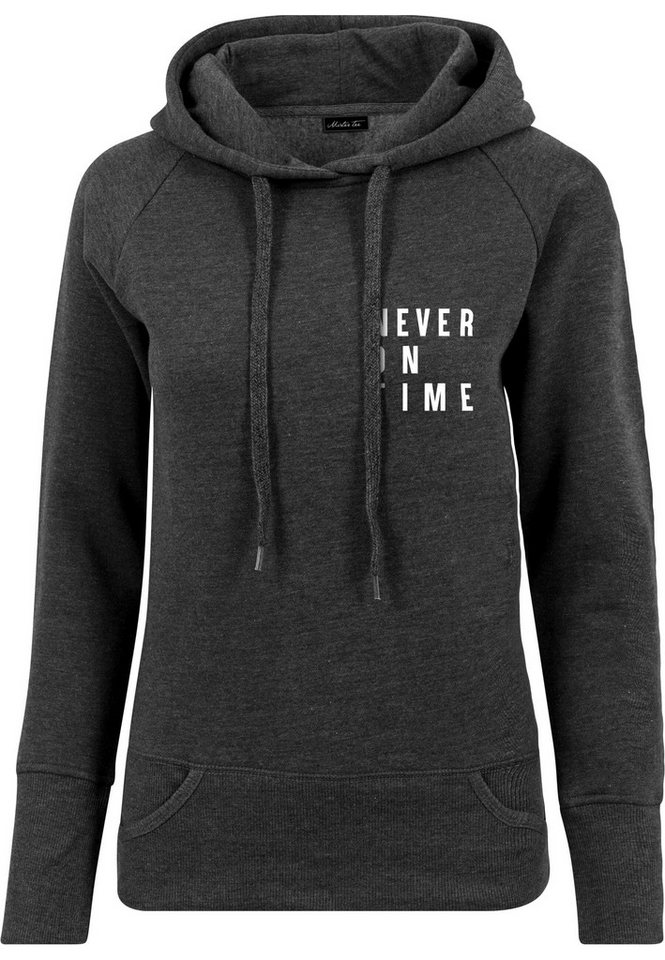 MisterTee Kapuzenpullover MisterTee Herren Ladies Never On Time Hoody (1-tlg) von MisterTee