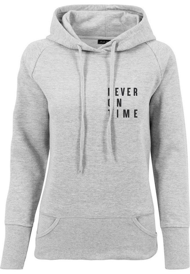 MisterTee Kapuzenpullover MisterTee Herren Ladies Never On Time Hoody (1-tlg) von MisterTee