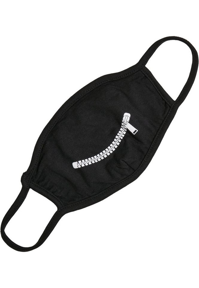 MisterTee Mund-Nasen-Maske MisterTee Unisex Zip Smile Face Mask von MisterTee