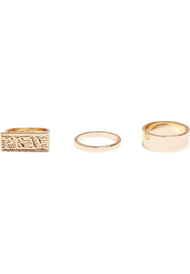 MisterTee Ring-Set MisterTee Unisex Pray Ring Set von MisterTee