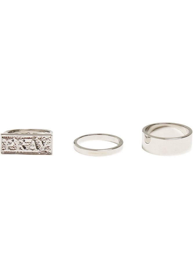 MisterTee Ring-Set MisterTee Unisex Pray Ring Set von MisterTee