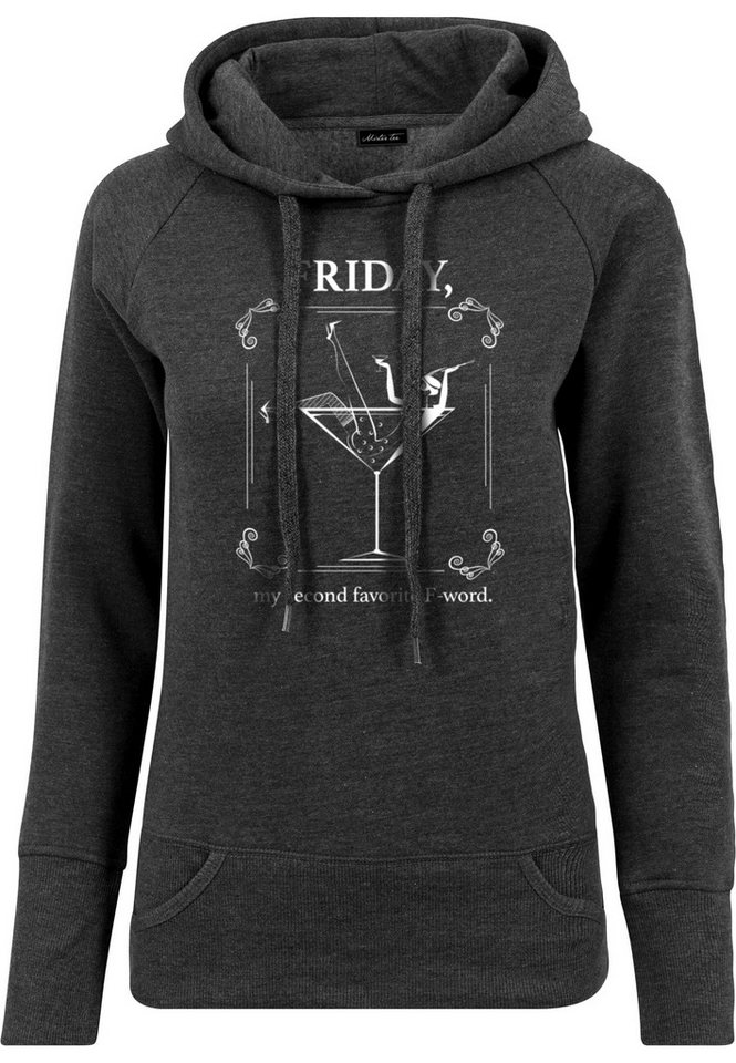 MisterTee Rundhalspullover MisterTee Damen Ladies F-Word Hoody (1-tlg) von MisterTee