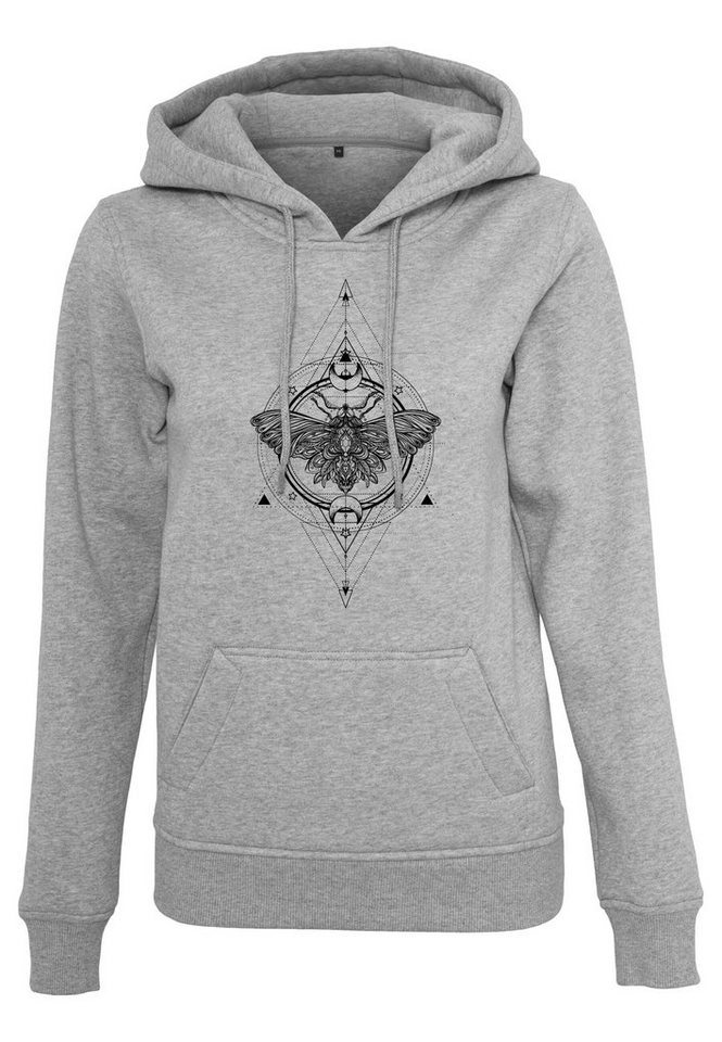 MisterTee Rundhalspullover MisterTee Damen Ladies Moth Hoody (1-tlg) von MisterTee