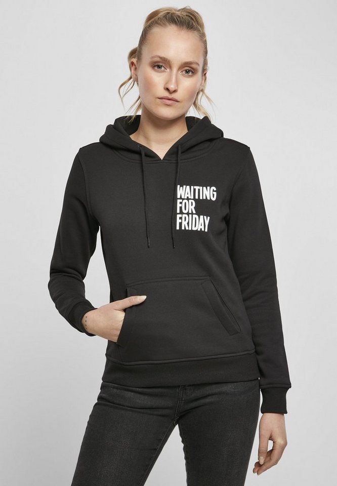 MisterTee Rundhalspullover MisterTee Damen Ladies Waiting For Friday Hoody (1-tlg) von MisterTee
