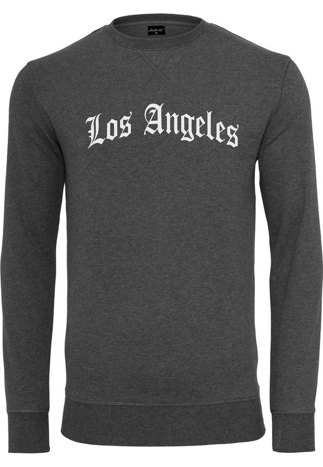 MisterTee Rundhalspullover MisterTee Herren Los Angeles Wording Crewneck (1-tlg) von MisterTee