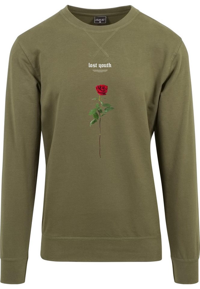 MisterTee Rundhalspullover MisterTee Herren Lost Youth Rose Crewneck (1-tlg) von MisterTee