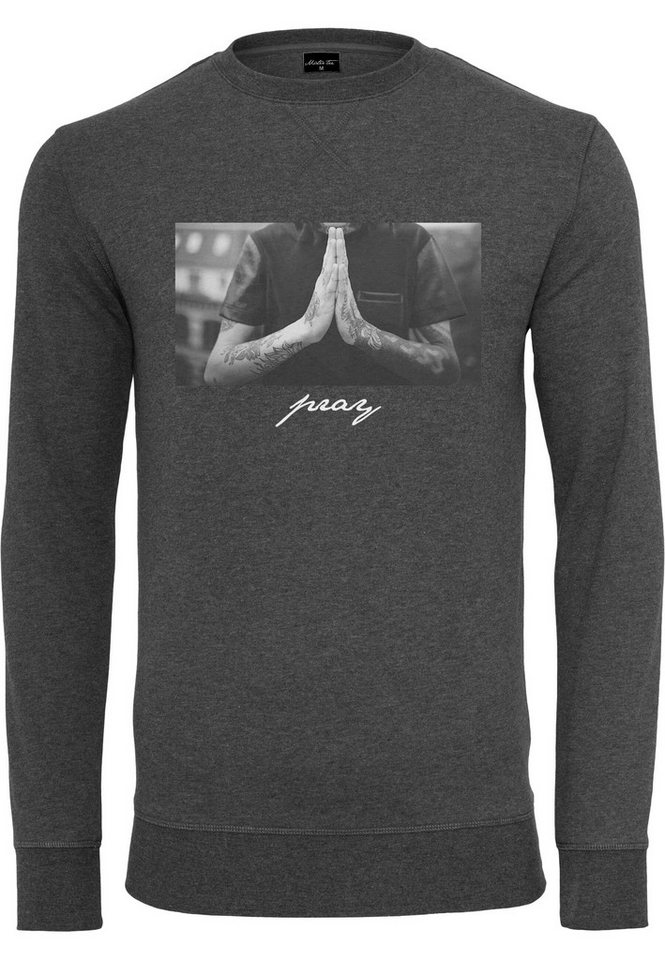 MisterTee Rundhalspullover MisterTee Herren Pray Crewneck (1-tlg) von MisterTee
