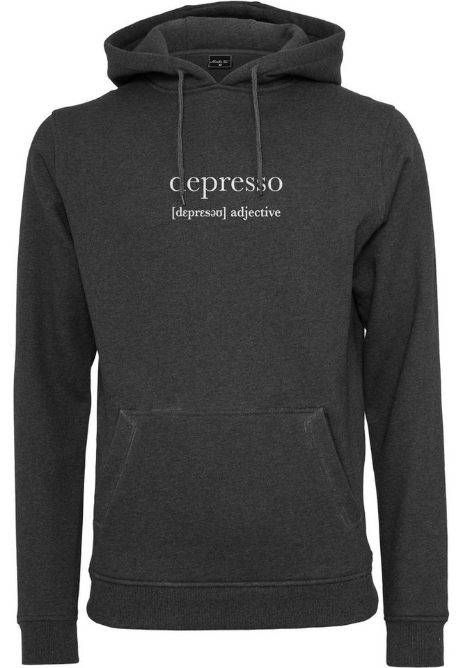 MisterTee Sweater Herren Depresso Hoody (1-tlg) von MisterTee