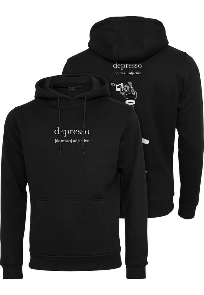 MisterTee Sweater Herren Depresso Hoody (1-tlg) von MisterTee