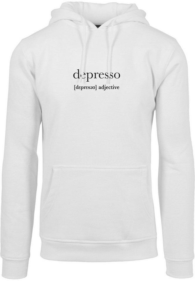 MisterTee Sweater Herren Depresso Hoody (1-tlg) von MisterTee