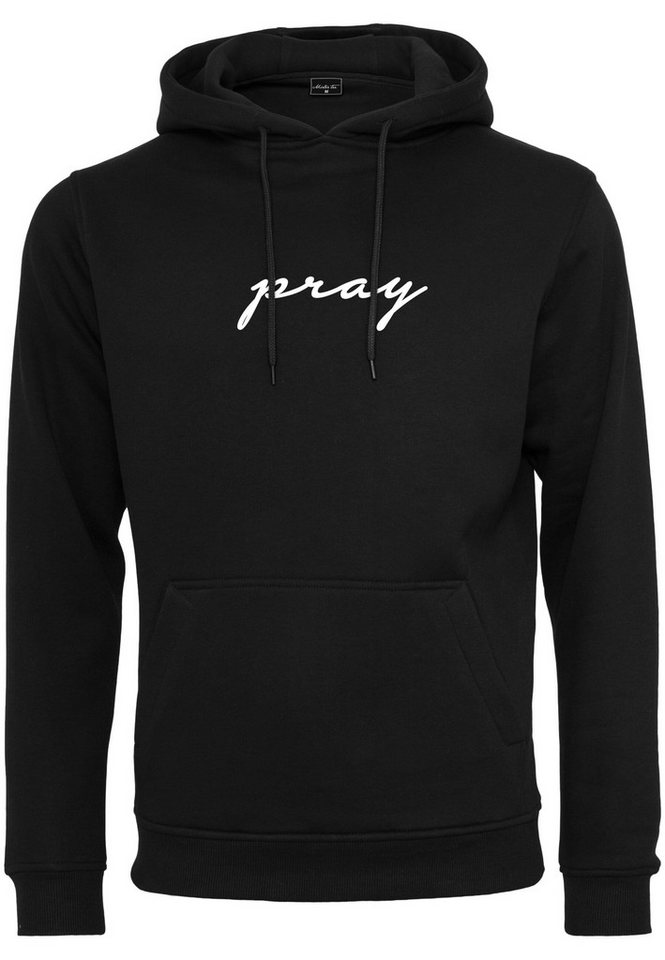 MisterTee Sweater Herren Pray EMB Hoody (1-tlg) von MisterTee