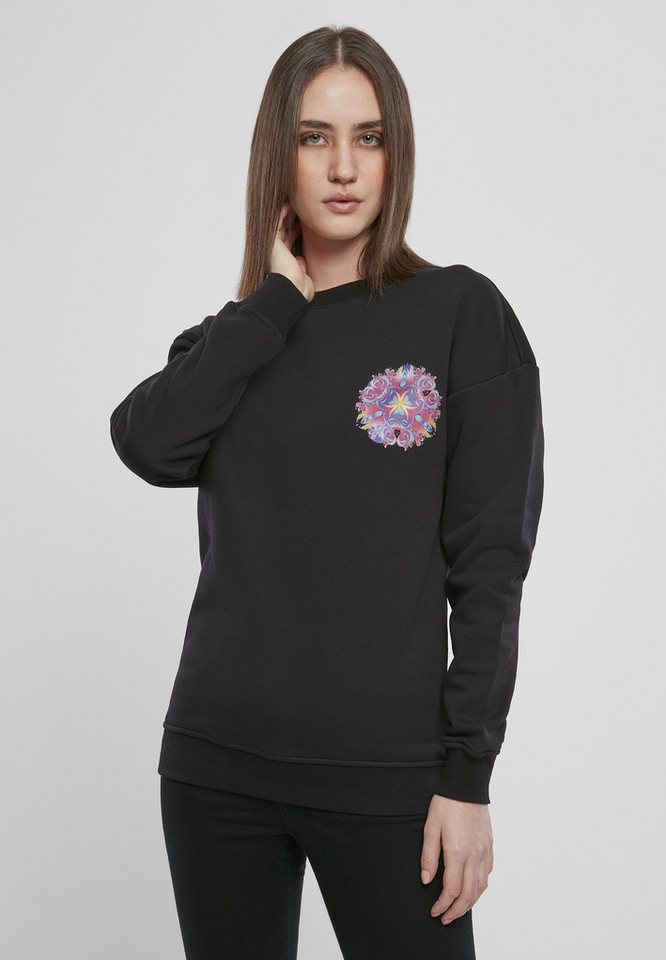 MisterTee Sweater MisterTee Damen Ladies Psychadelic Mandala Crewneck (1-tlg) von MisterTee