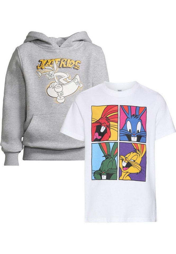 MisterTee T-Shirt MisterTee T-Shirt 2 Pack - kurzarm - Bugs Bunny (1-tlg) von MisterTee