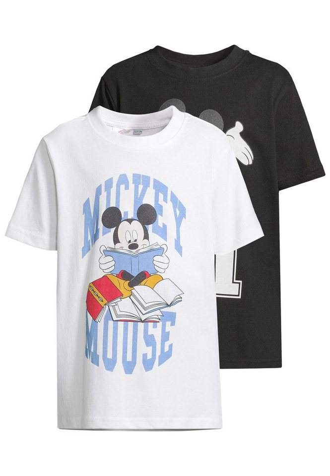 MisterTee T-Shirt MisterTee T-Shirt 2 Pack - kurzarm - Mickey Mouse (1-tlg) von MisterTee