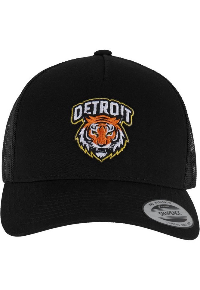 MisterTee Trucker Cap MisterTee Detroit Tiger Head Patch 5-Panel Retro Trucker Cap MisterTee Trucker Cap MisterTee Detroit Tiger Head Patch 5-Panel Retro Trucker Cap von MisterTee