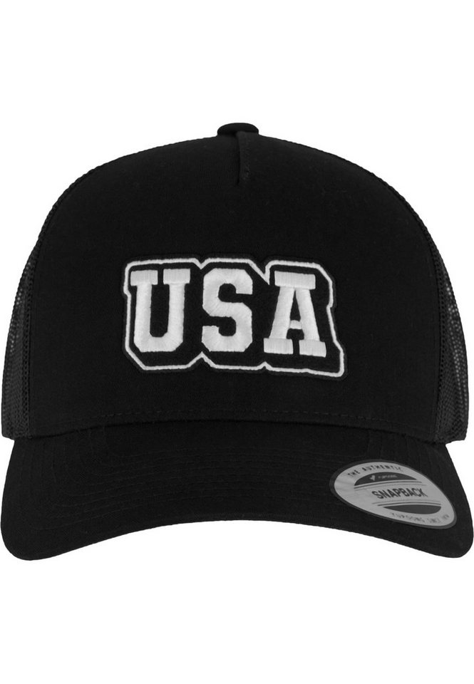 MisterTee Trucker Cap MisterTee USA College Wording Patch 5-Panel Retro Trucker Cap MisterTee Trucker Cap MisterTee USA College Wording Patch 5-Panel Retro Trucker Cap von MisterTee