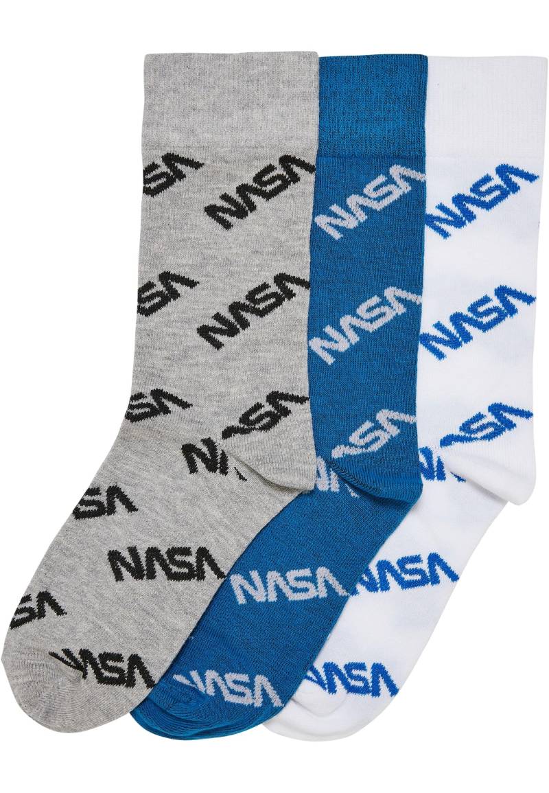 MisterTee Basicsocken "MisterTee Unisex NASA Allover Socks Kids 3-Pack" 1 Paar tlg. von Mistertee