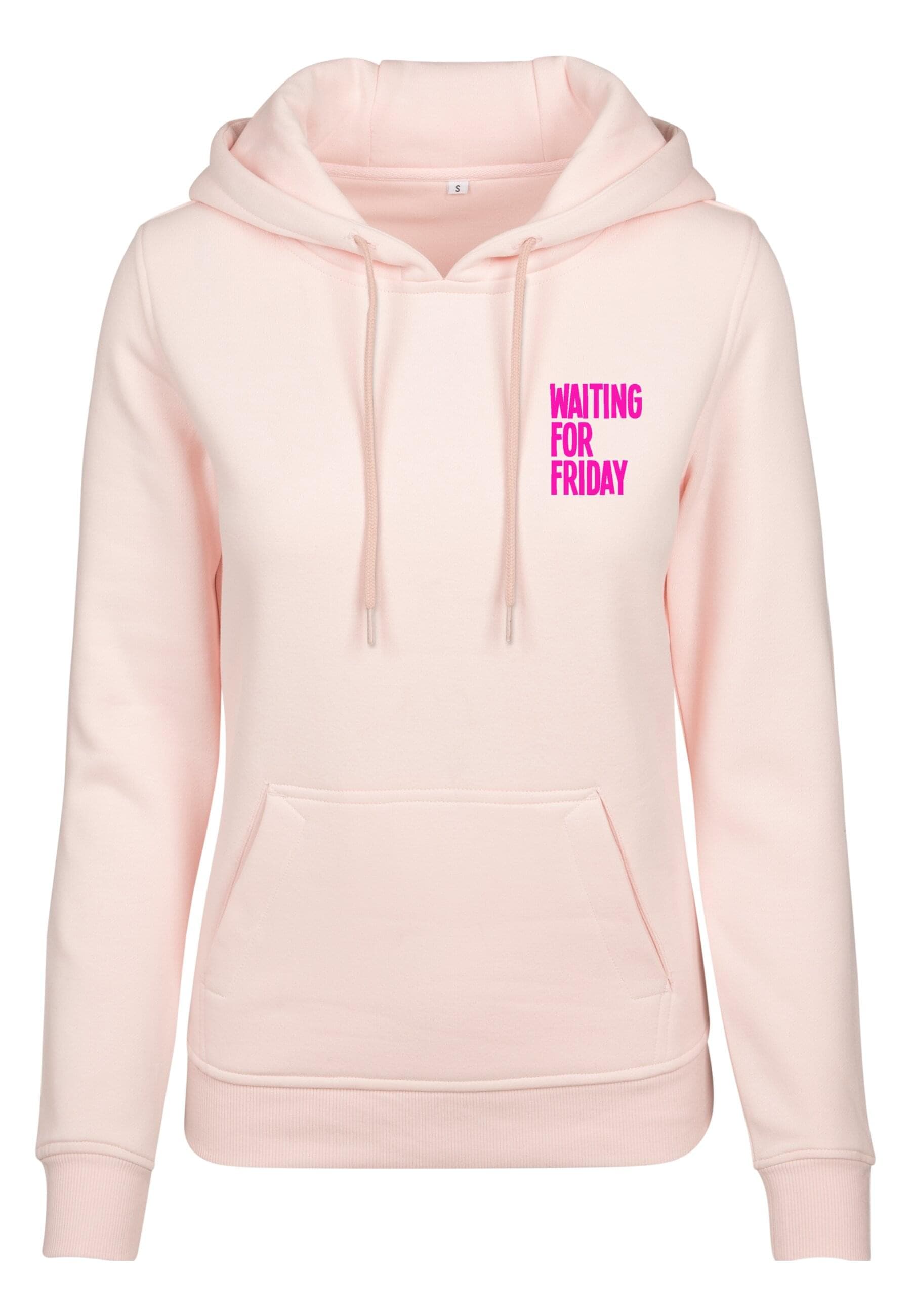 MisterTee Rundhalspullover "MisterTee Damen Ladies Waiting For Friday Hoody" 1 Stk. von Mistertee