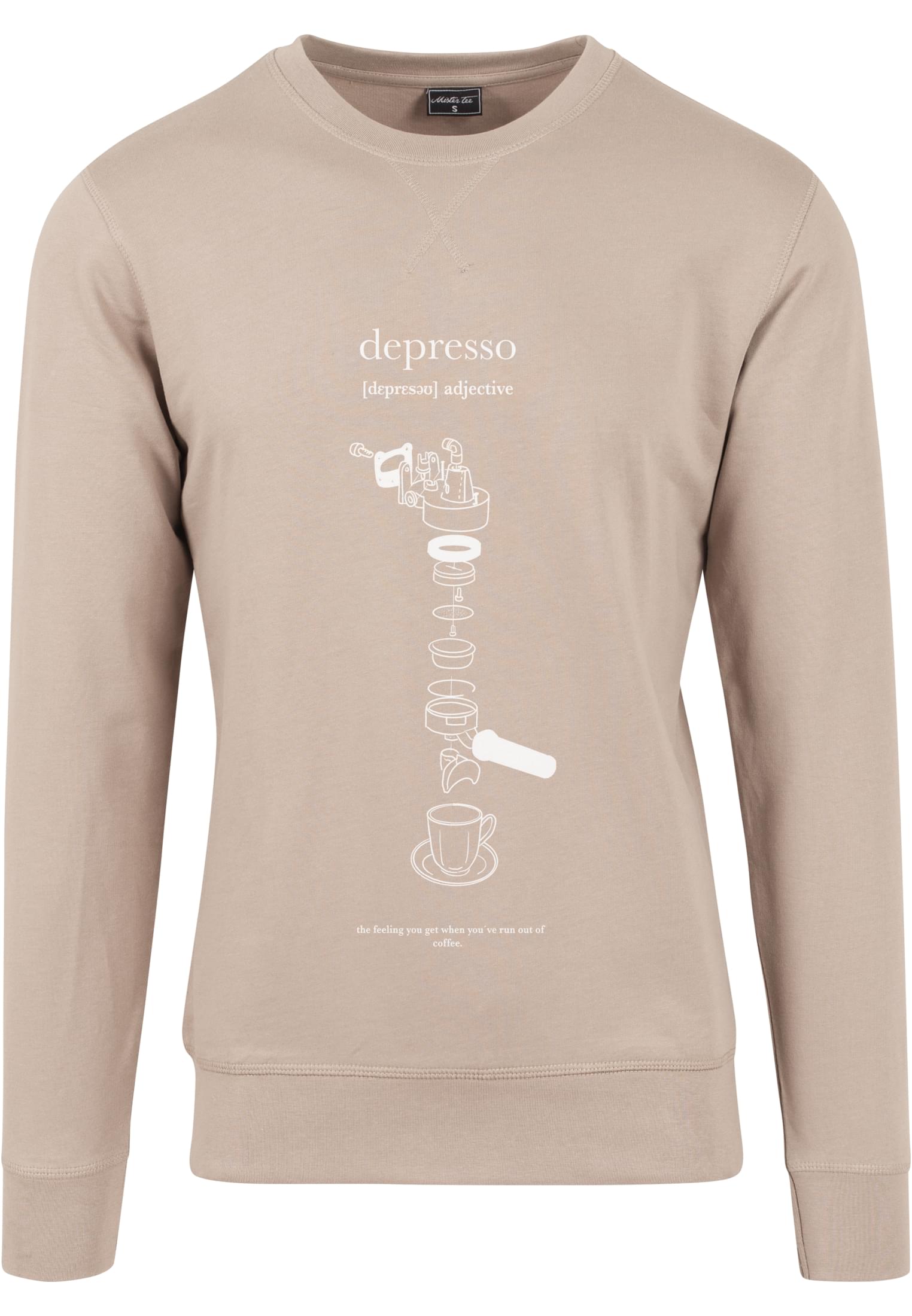 MisterTee Rundhalspullover "MisterTee Herren Depresso Crewneck", (1 tlg.) MisterTee Rundhalspullover "MisterTee Herren Depresso Crewneck", (1 tlg.) von Mistertee